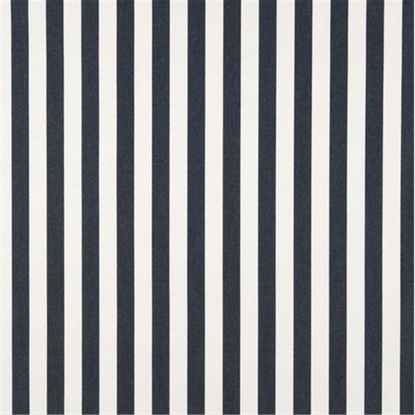 Finefabrics 54 in. Wide Navy, Striped Indoor and Outdoor Marine Scotchgard Upholstery Fabric FI59955